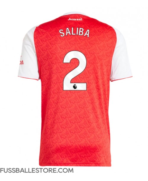 Günstige Arsenal William Saliba #2 Heimtrikot 2025-26 Kurzarm Günstige Arsenal William Saliba #2 Heimtrikot 2025-26 Kurzarm